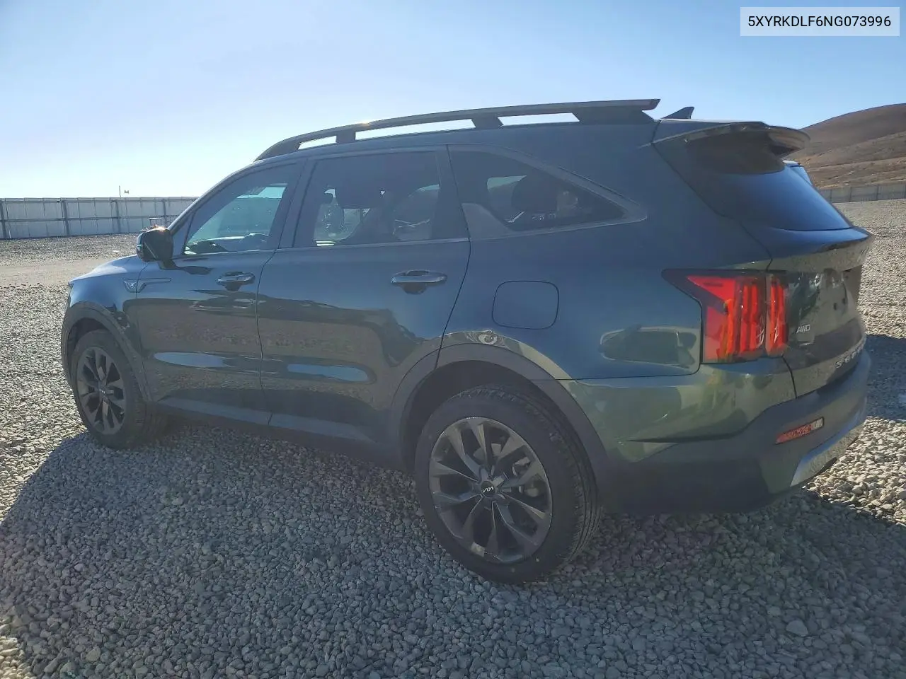 2022 KIA SORENTO VIN 5XYRKDLF6NG073996 — фото 2
