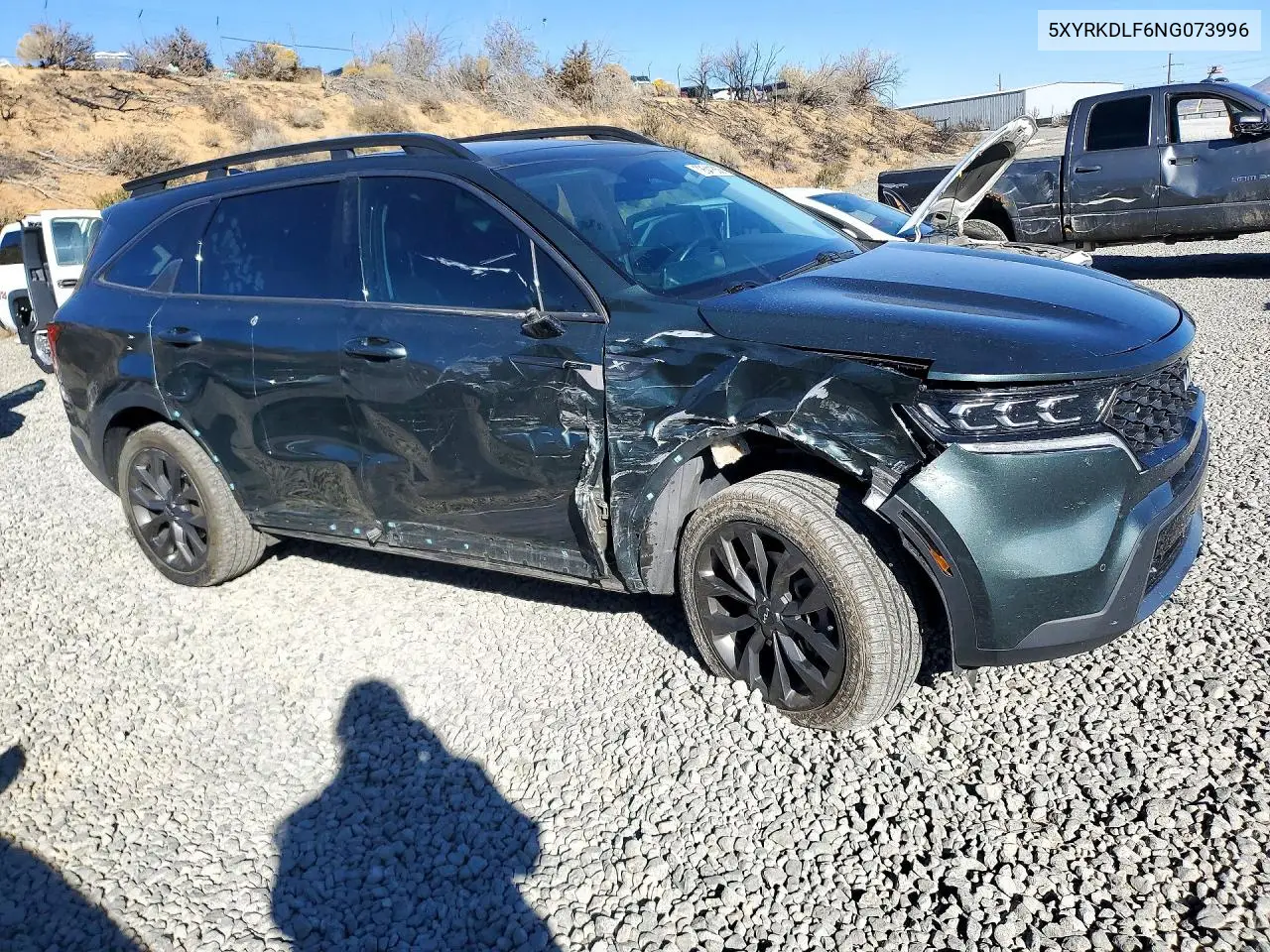 2022 KIA SORENTO VIN 5XYRKDLF6NG073996 — фото 4