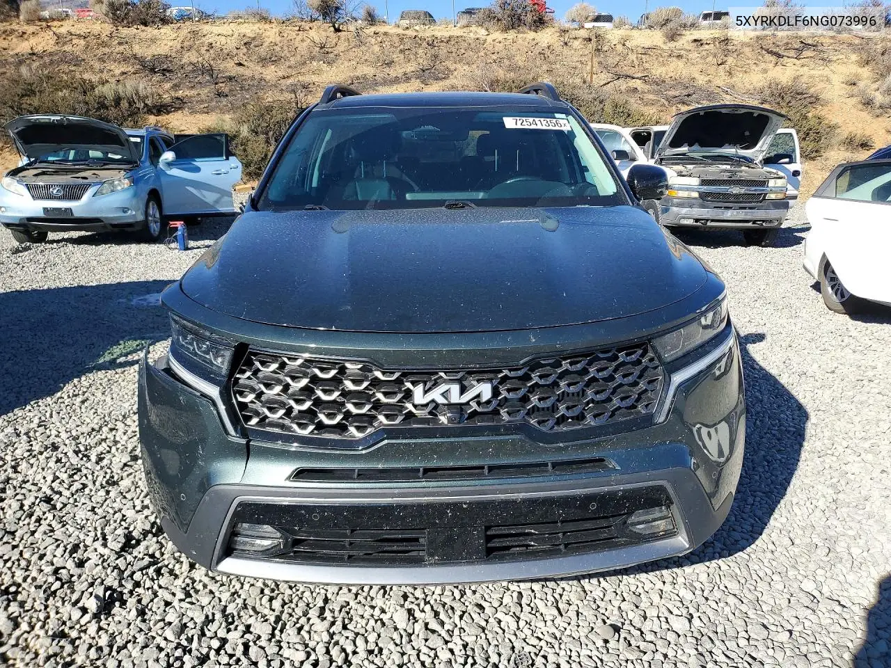 2022 KIA SORENTO VIN 5XYRKDLF6NG073996 — фото 5