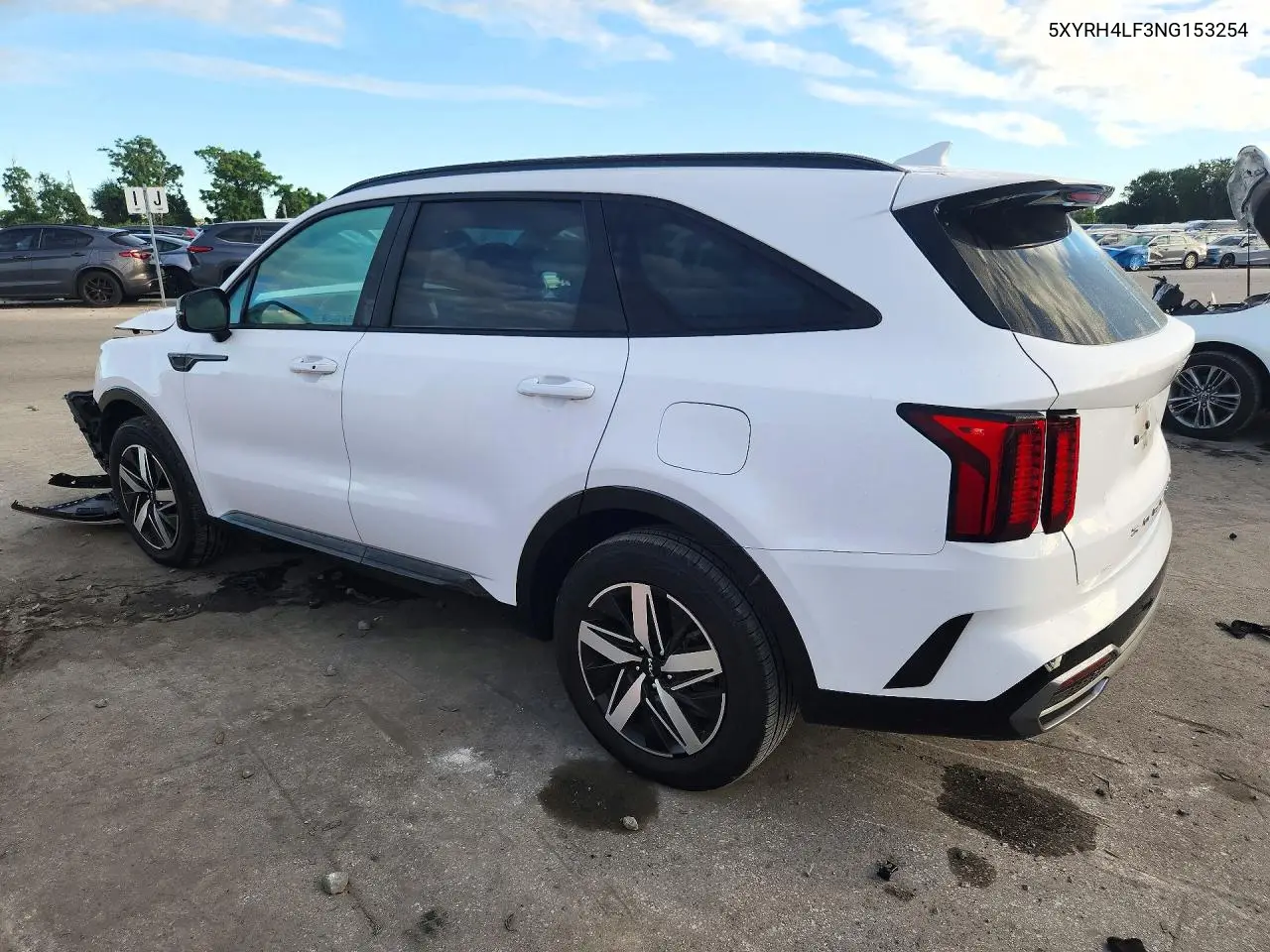 2022 KIA SORENTO VIN 5XYRH4LF3NG153254 — фото 2