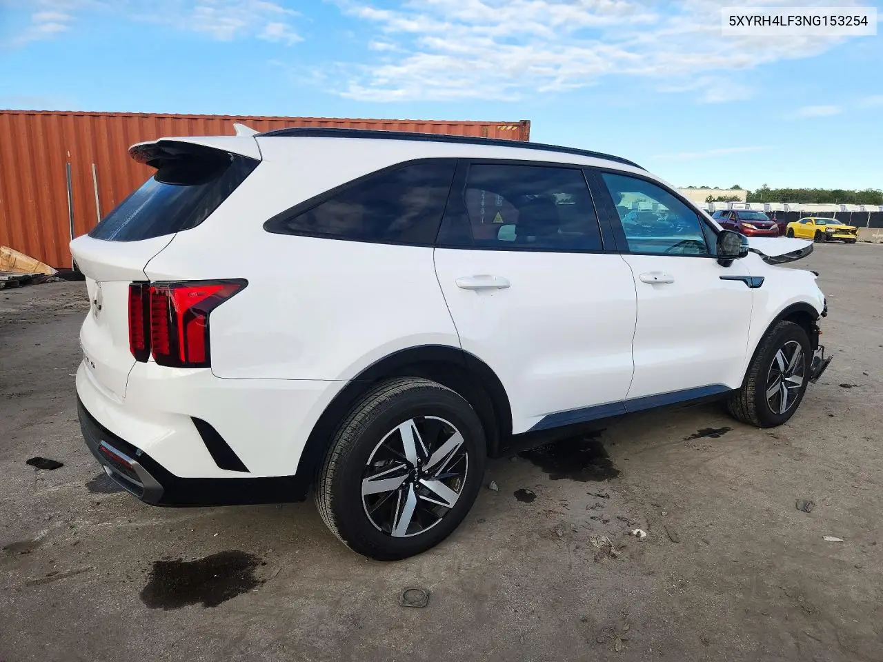 2022 KIA SORENTO VIN 5XYRH4LF3NG153254 — фото 3