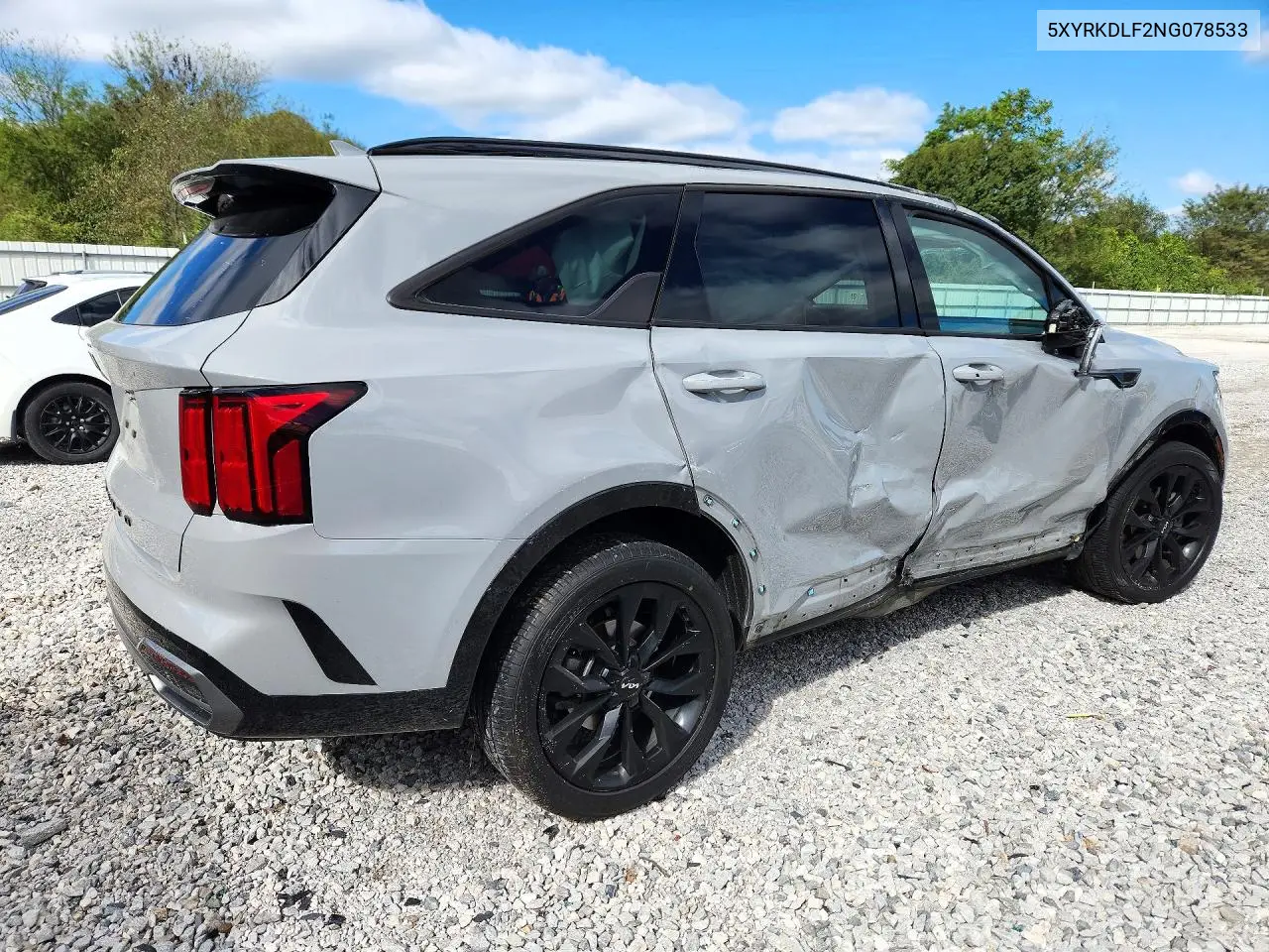 2022 KIA SORENTO VIN 5XYRKDLF2NG078533 — фото 3