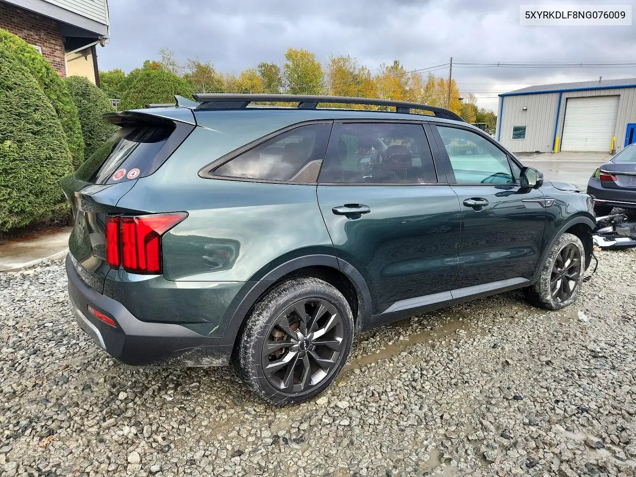 2022 KIA SORENTO VIN 5XYRKDLF8NG076009 — фото 3
