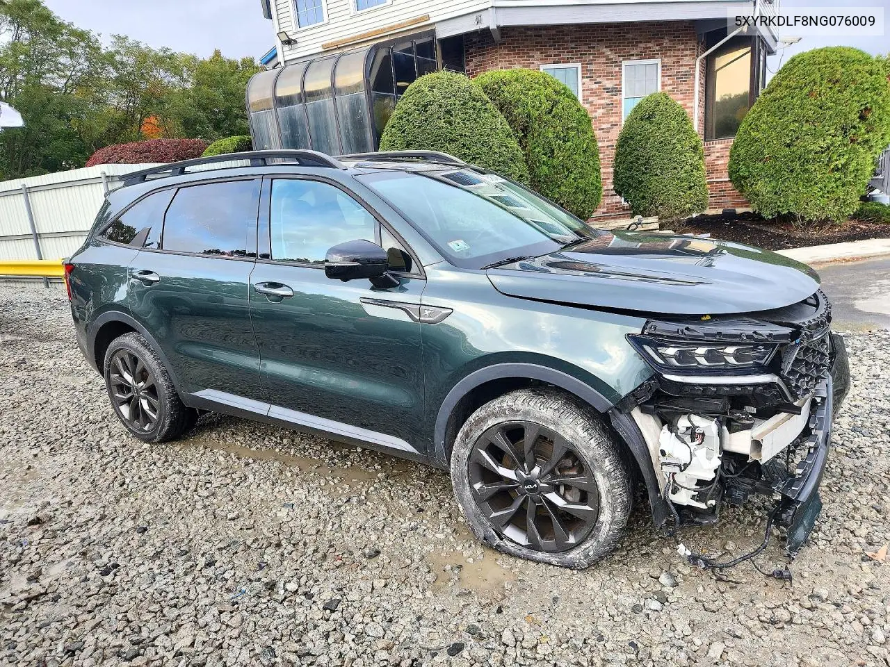 2022 KIA SORENTO VIN 5XYRKDLF8NG076009 — фото 4