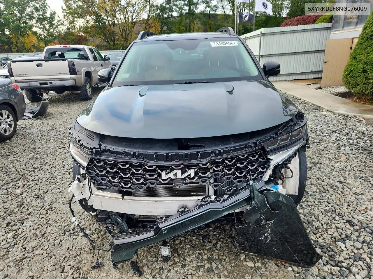 2022 KIA SORENTO VIN 5XYRKDLF8NG076009 — фото 5