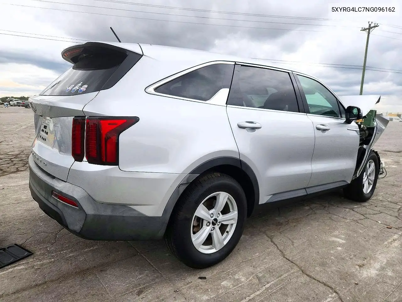 2022 KIA SORENTO VIN 5XYRG4LC7NG096162 — фото 3