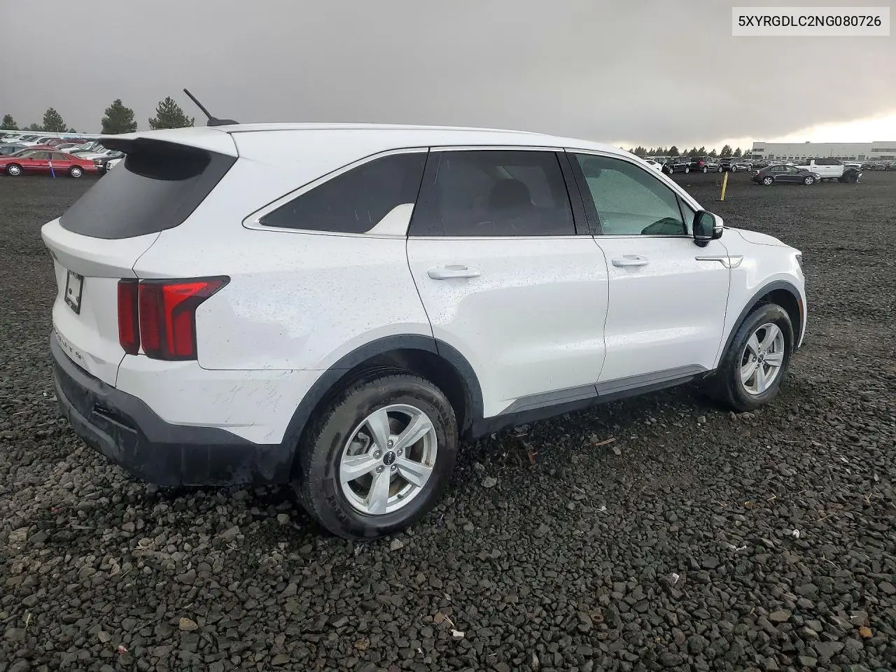 2022 KIA SORENTO VIN 5XYRGDLC2NG080726 — фото 3