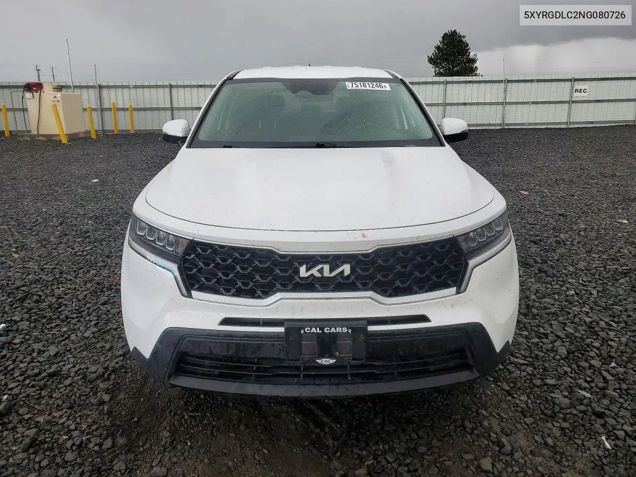 2022 KIA SORENTO VIN 5XYRGDLC2NG080726 — фото 5