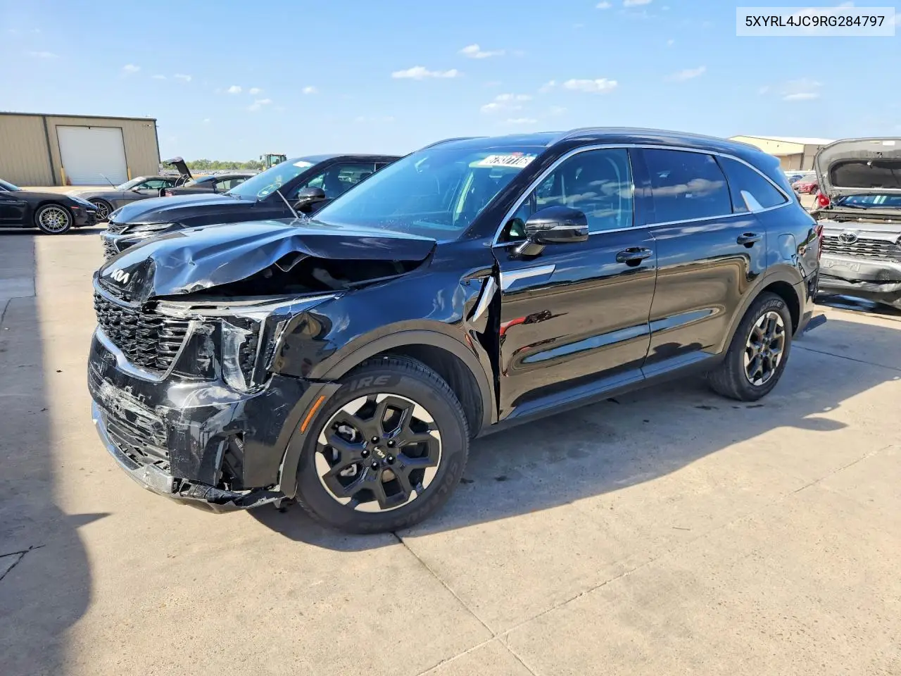 KIA SORENTO 2024, VIN 5XYRL4JC9RG284797