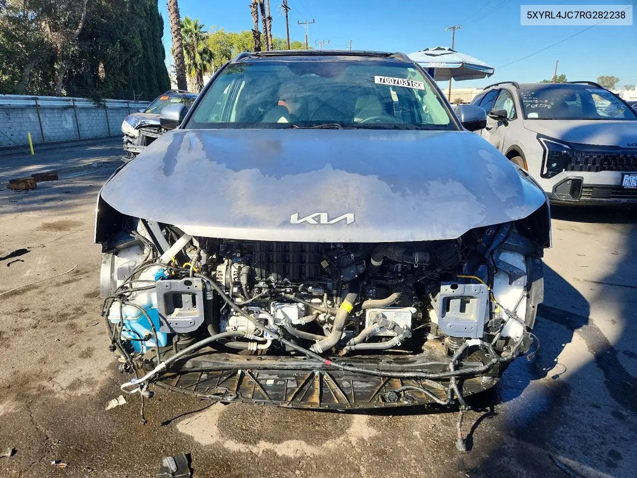 2024 KIA SORENTO VIN 5XYRL4JC7RG282238 — фото 5