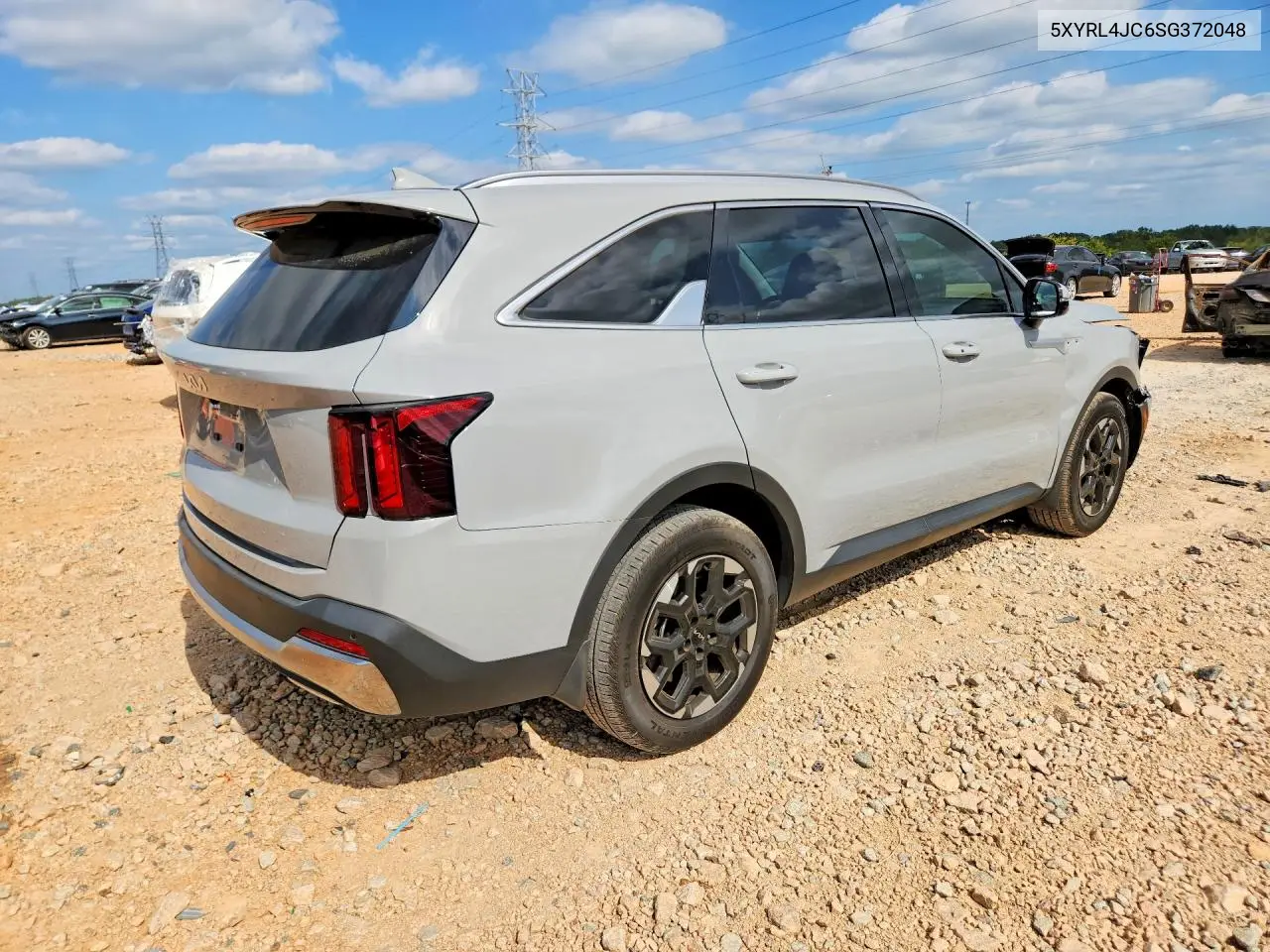 2025 KIA SORENTO VIN 5XYRL4JC6SG372048 — фото 3