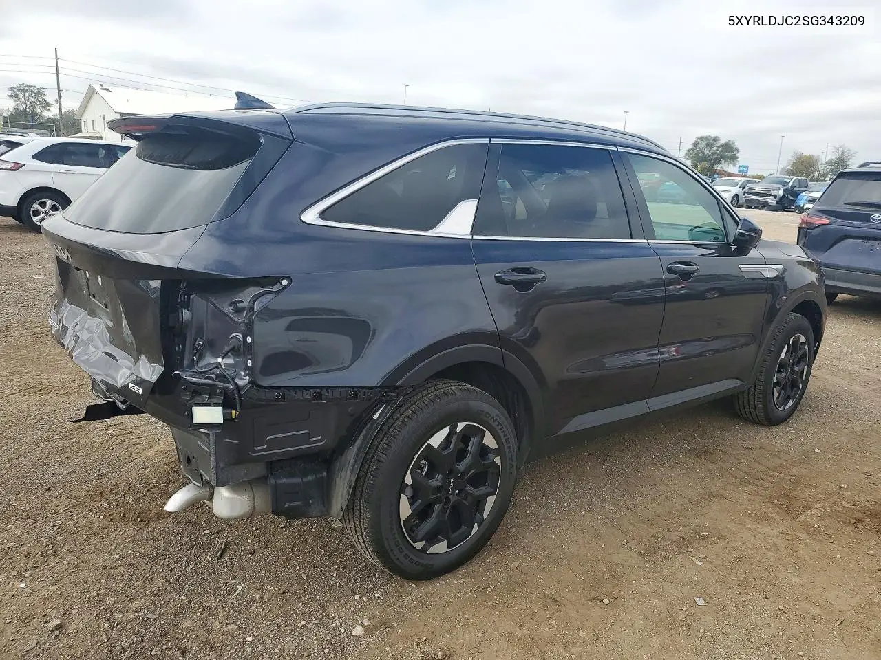 2025 KIA SORENTO VIN 5XYRLDJC2SG343209 — фото 3