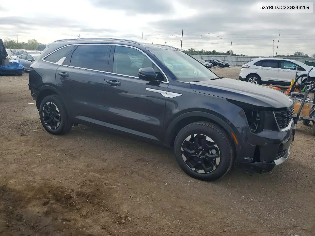 2025 KIA SORENTO VIN 5XYRLDJC2SG343209 — фото 4