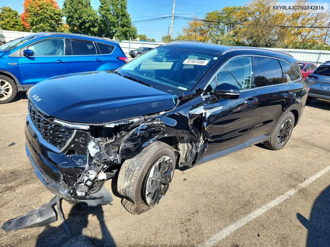 KIA SORENTO 2025, VIN 5XYRL4JC7SG342816