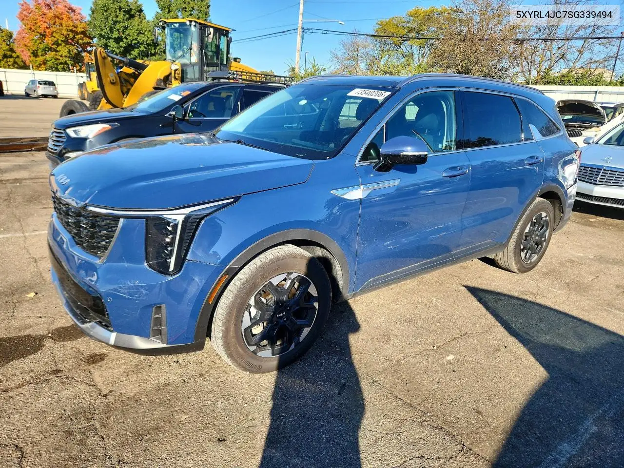 KIA SORENTO 2025, VIN 5XYRL4JC7SG339494