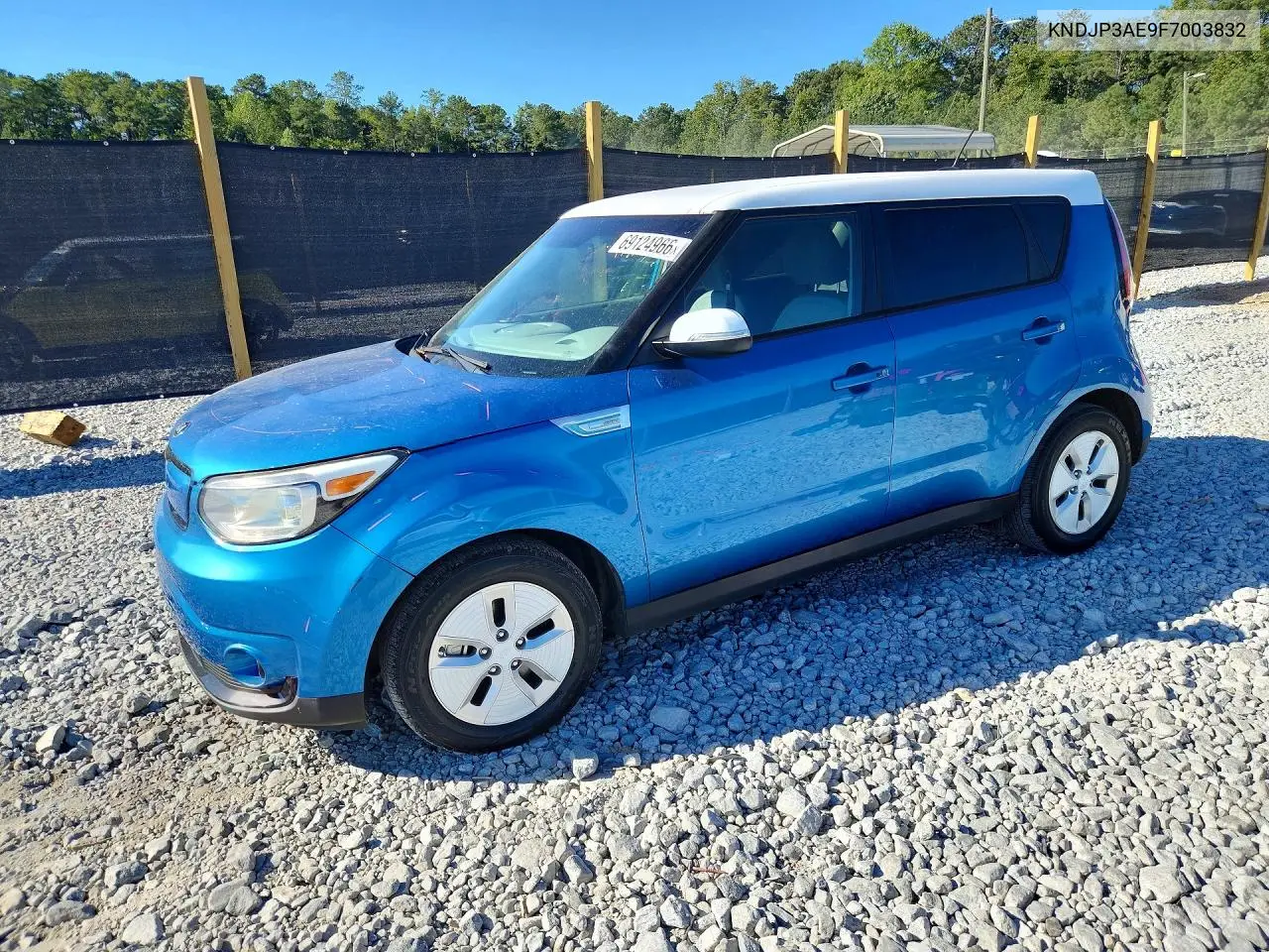 KIA SOUL EV 2015, VIN KNDJP3AE9F7003832