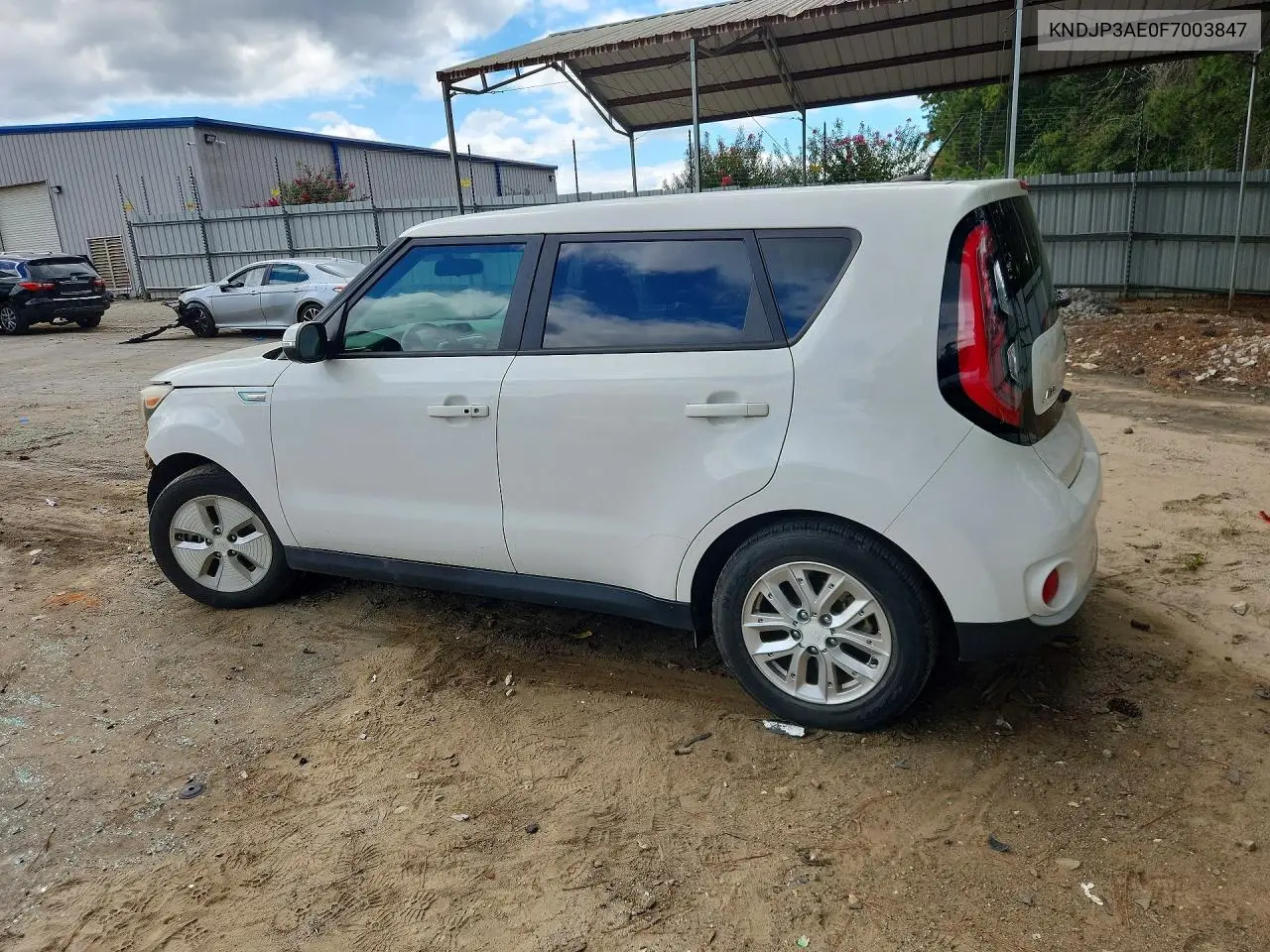 2015 KIA SOUL EV VIN KNDJP3AE0F7003847 — фото 2