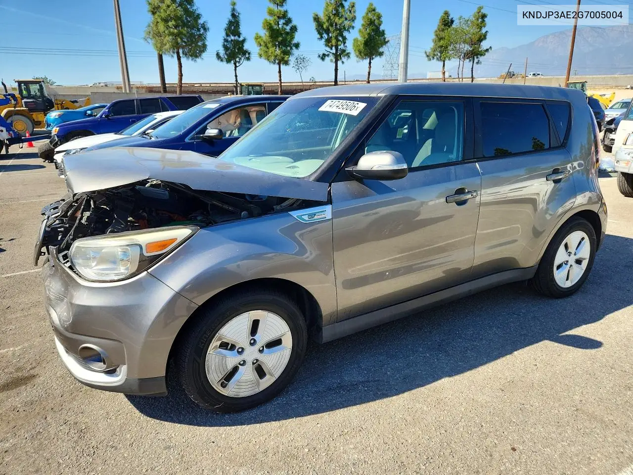 KIA SOUL EV 2016, VIN KNDJP3AE2G7005004