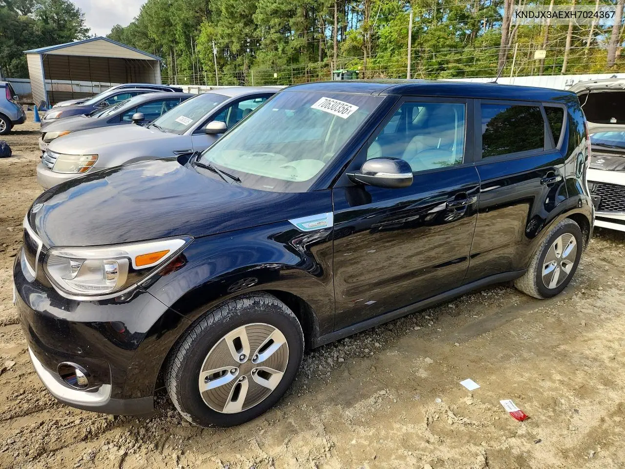 KIA SOUL EV 2017, VIN KNDJX3AEXH7024367