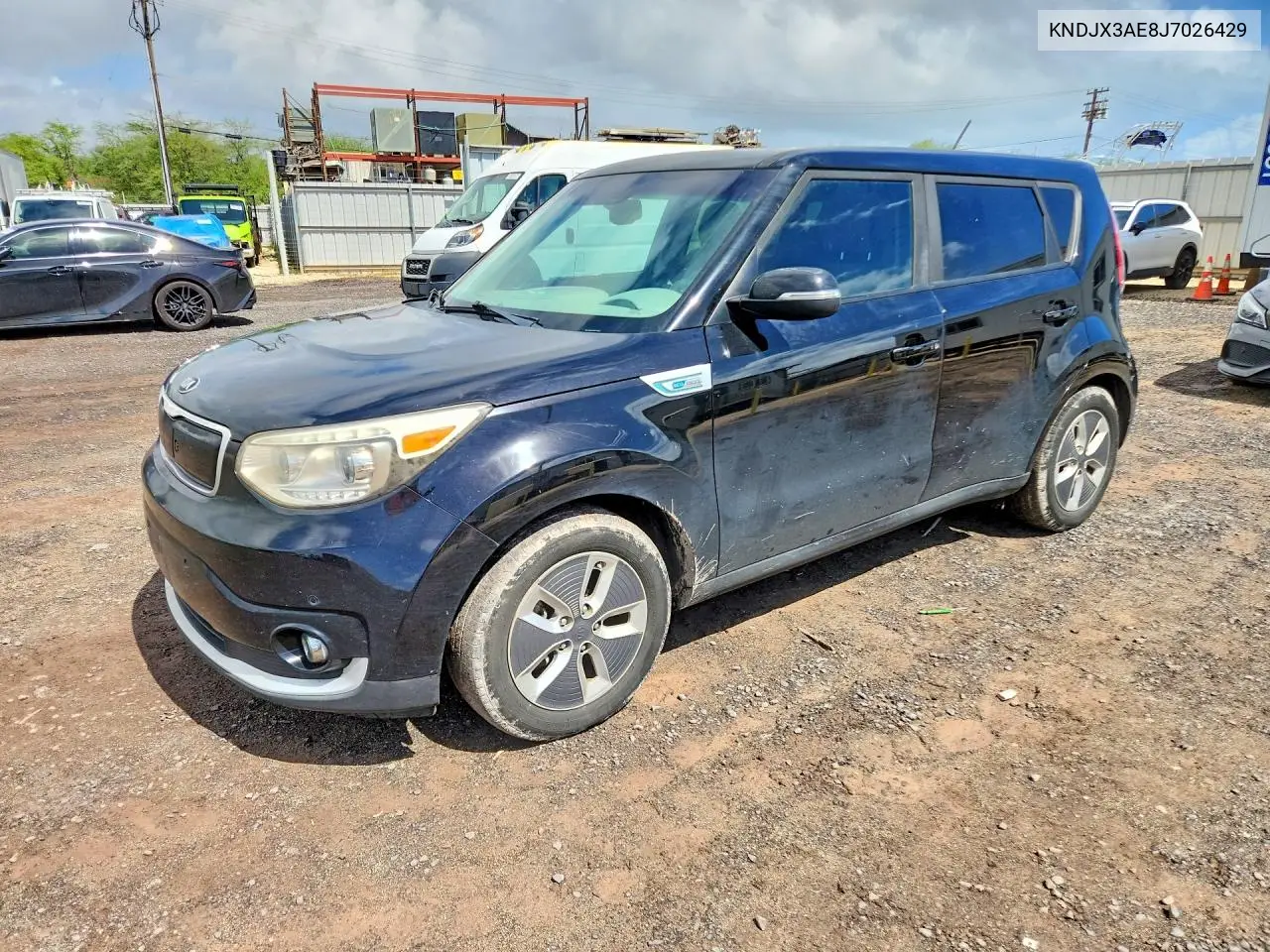 KIA SOUL EV 2018, VIN KNDJX3AE8J7026429