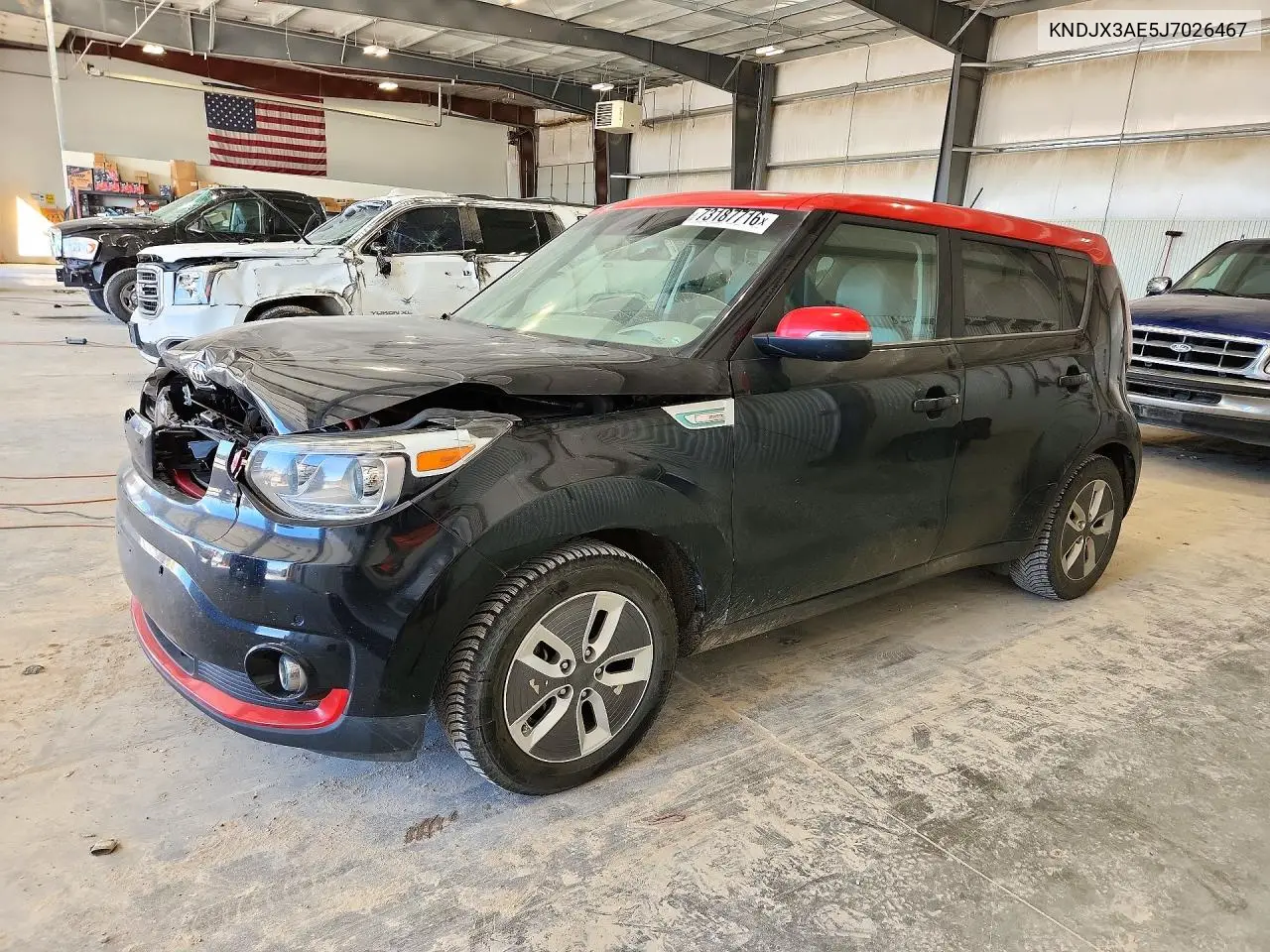 KIA SOUL EV 2018, VIN KNDJX3AE5J7026467
