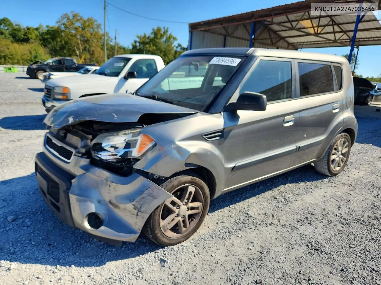 KIA SOUL 2010, VIN KNDJT2A27A7035456
