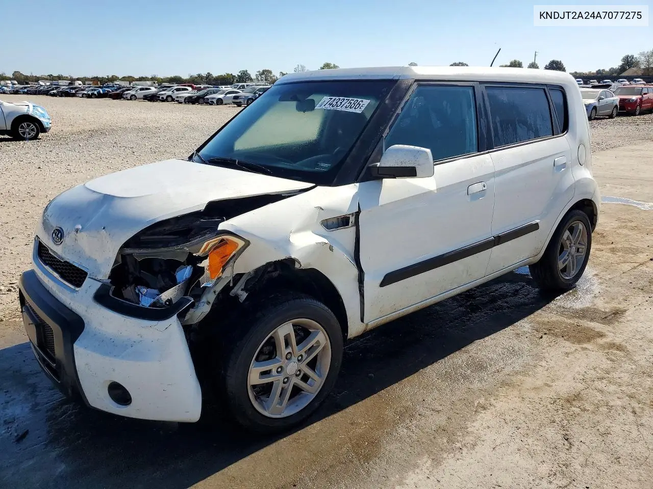 KIA SOUL 2010, VIN KNDJT2A24A7077275
