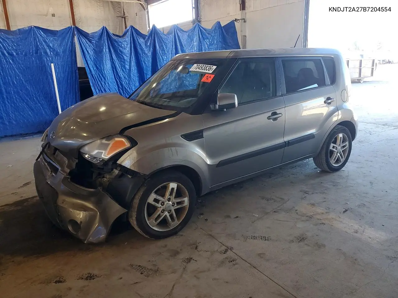 KIA SOUL 2011, VIN KNDJT2A27B7204554