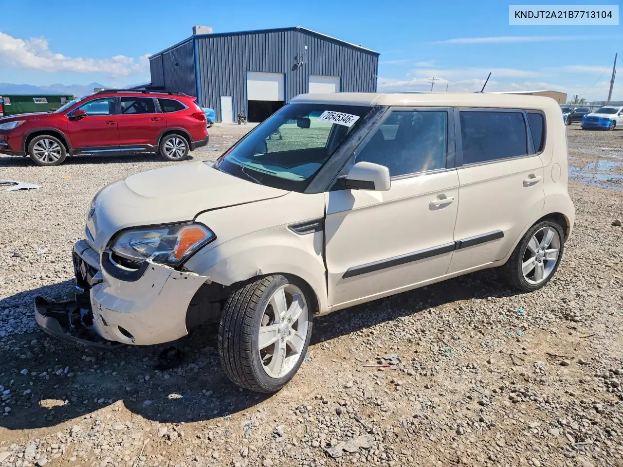 KIA SOUL 2011, VIN KNDJT2A21B7713104