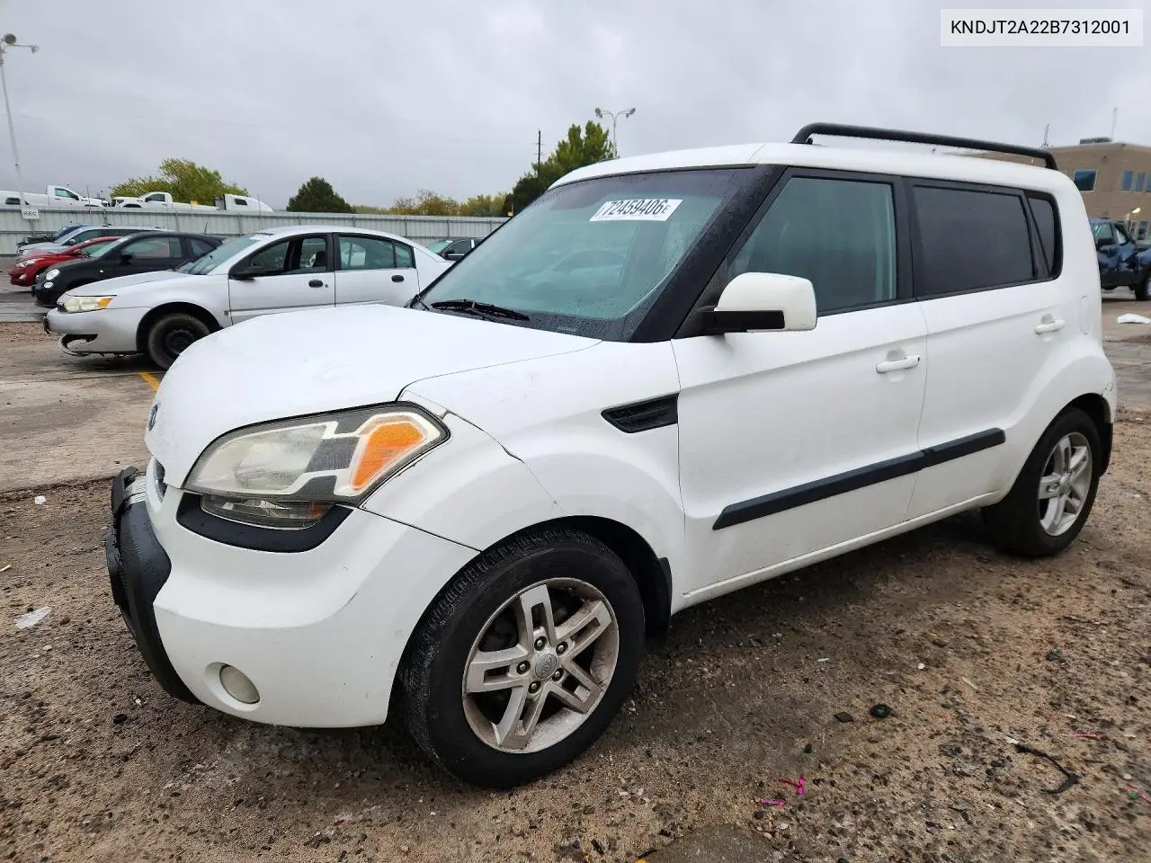 KIA SOUL 2011, VIN KNDJT2A22B7312001