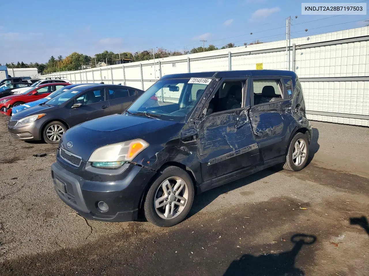 KIA SOUL 2011, VIN KNDJT2A28B7197503