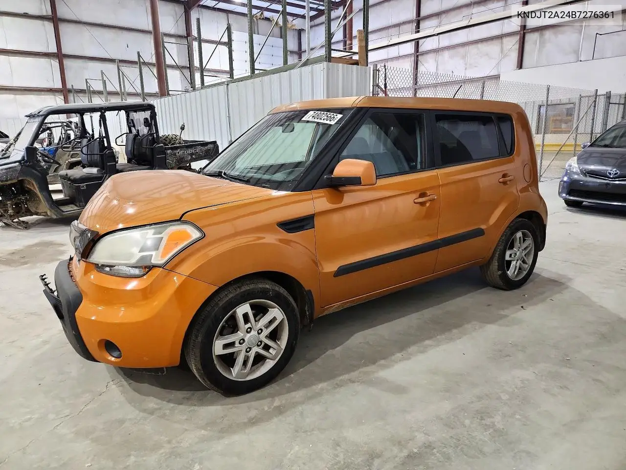 KIA SOUL 2011, VIN KNDJT2A24B7276361