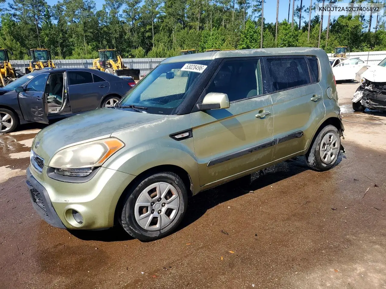 KIA SOUL 2012, VIN KNDJT2A52C7406892