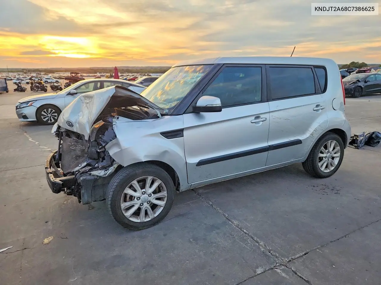 KIA SOUL 2012, VIN KNDJT2A68C7386625