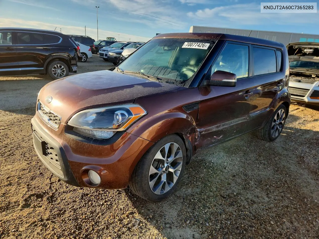KIA SOUL 2012, VIN KNDJT2A60C7365283