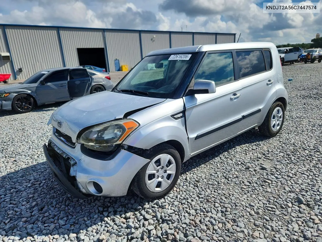 KIA SOUL 2012, VIN KNDJT2A56C7447574