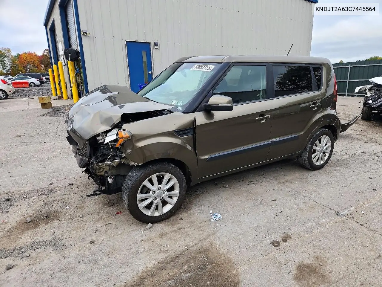 KIA SOUL 2012, VIN KNDJT2A63C7445564