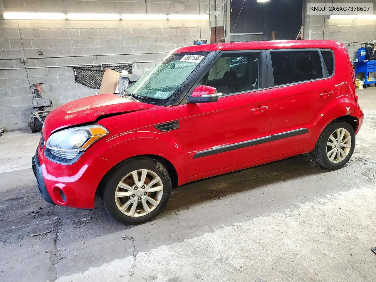 KIA SOUL 2012, VIN KNDJT2A6XC7378607