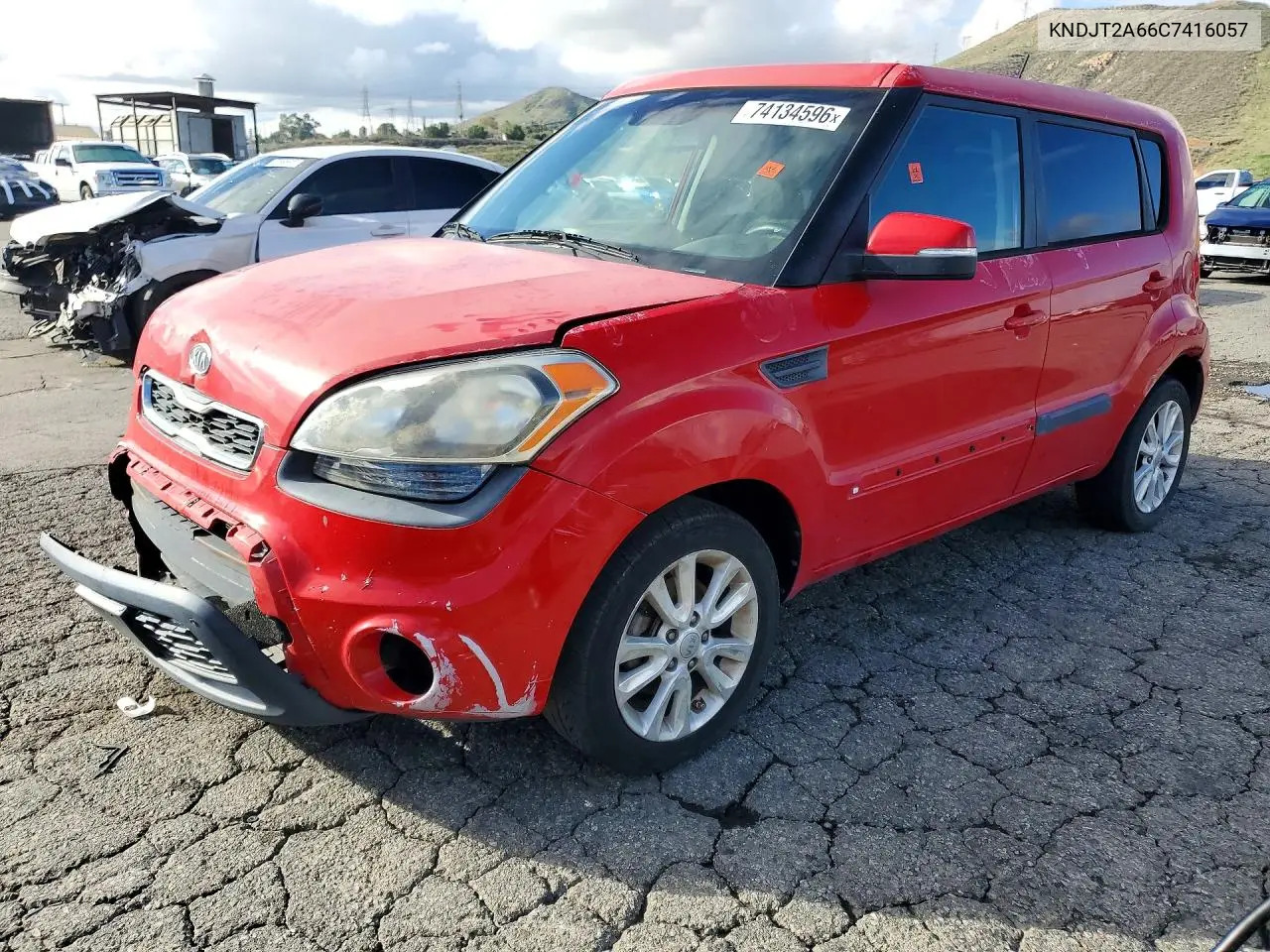 KIA SOUL 2012, VIN KNDJT2A66C7416057