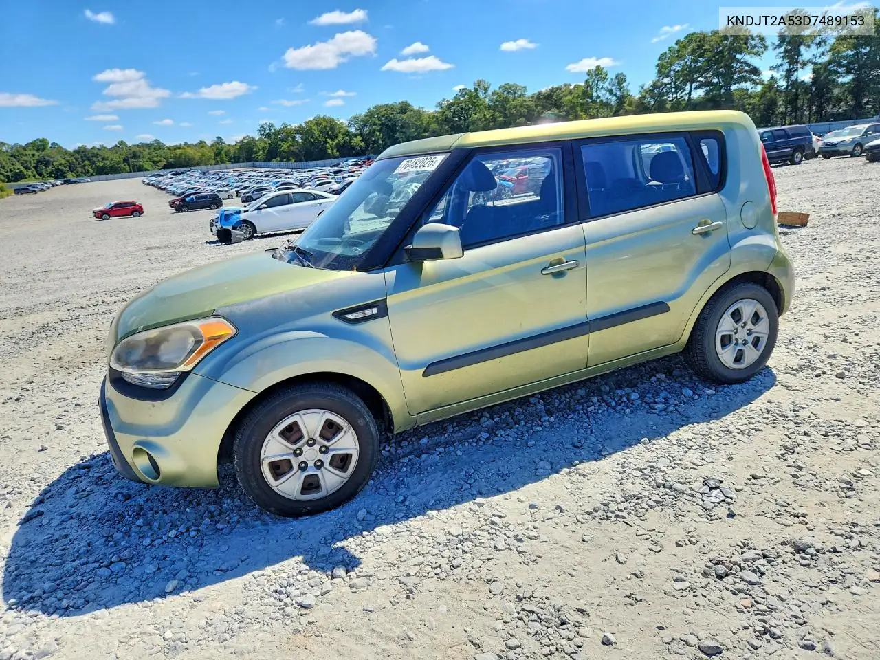 KIA SOUL 2013, VIN KNDJT2A53D7489153