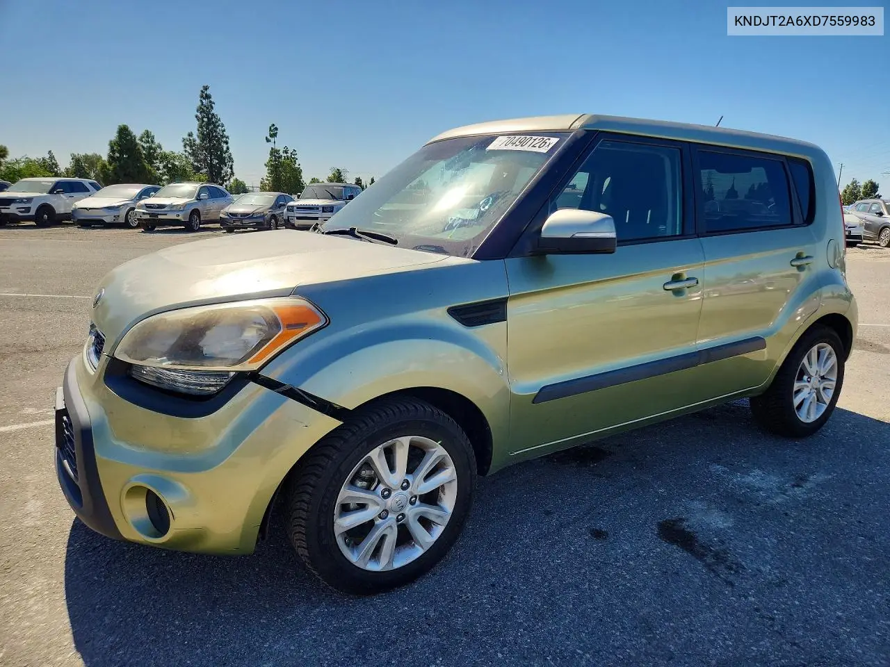 KIA SOUL 2013, VIN KNDJT2A6XD7559983