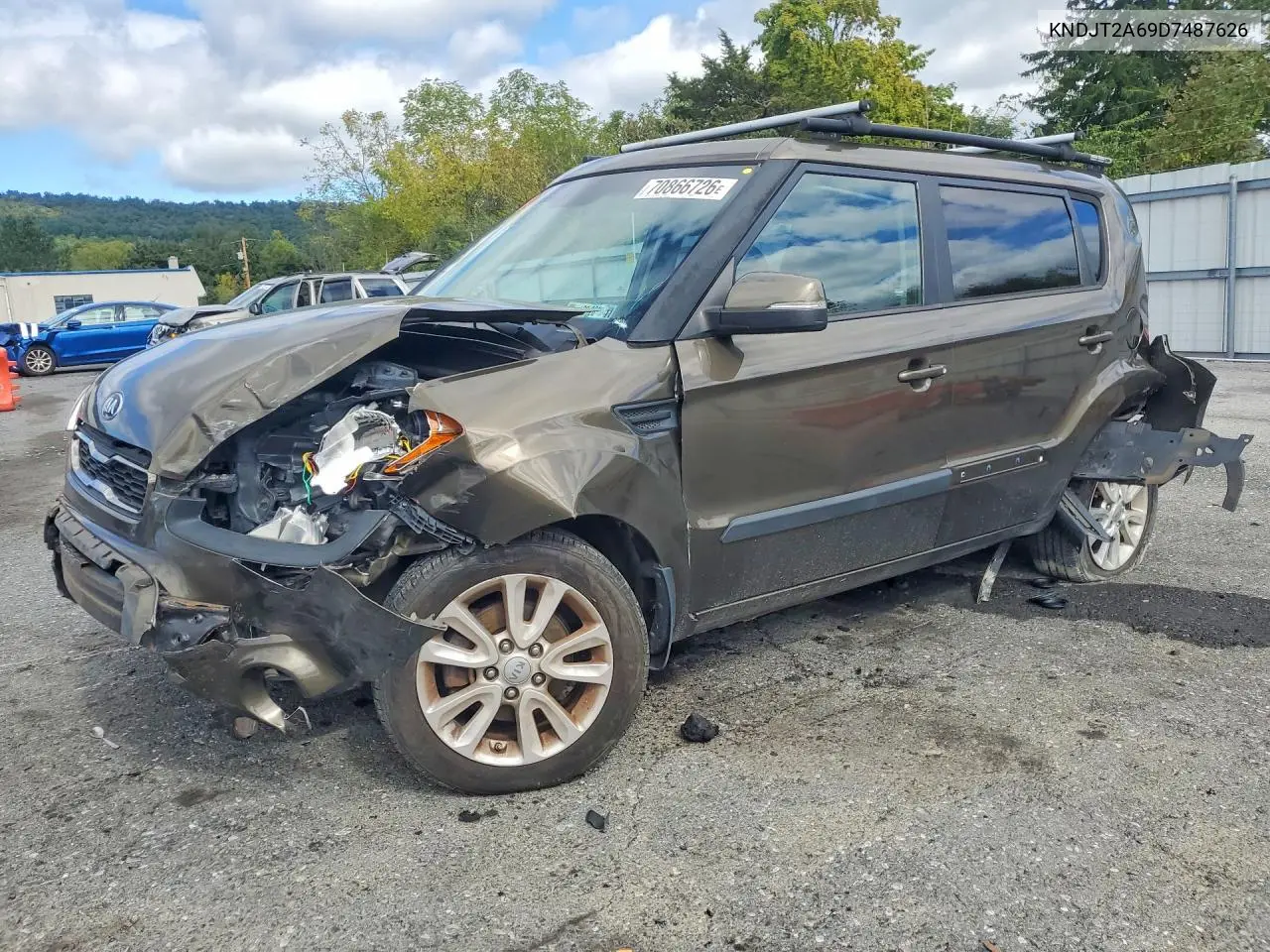 KIA SOUL 2013, VIN KNDJT2A69D7487626