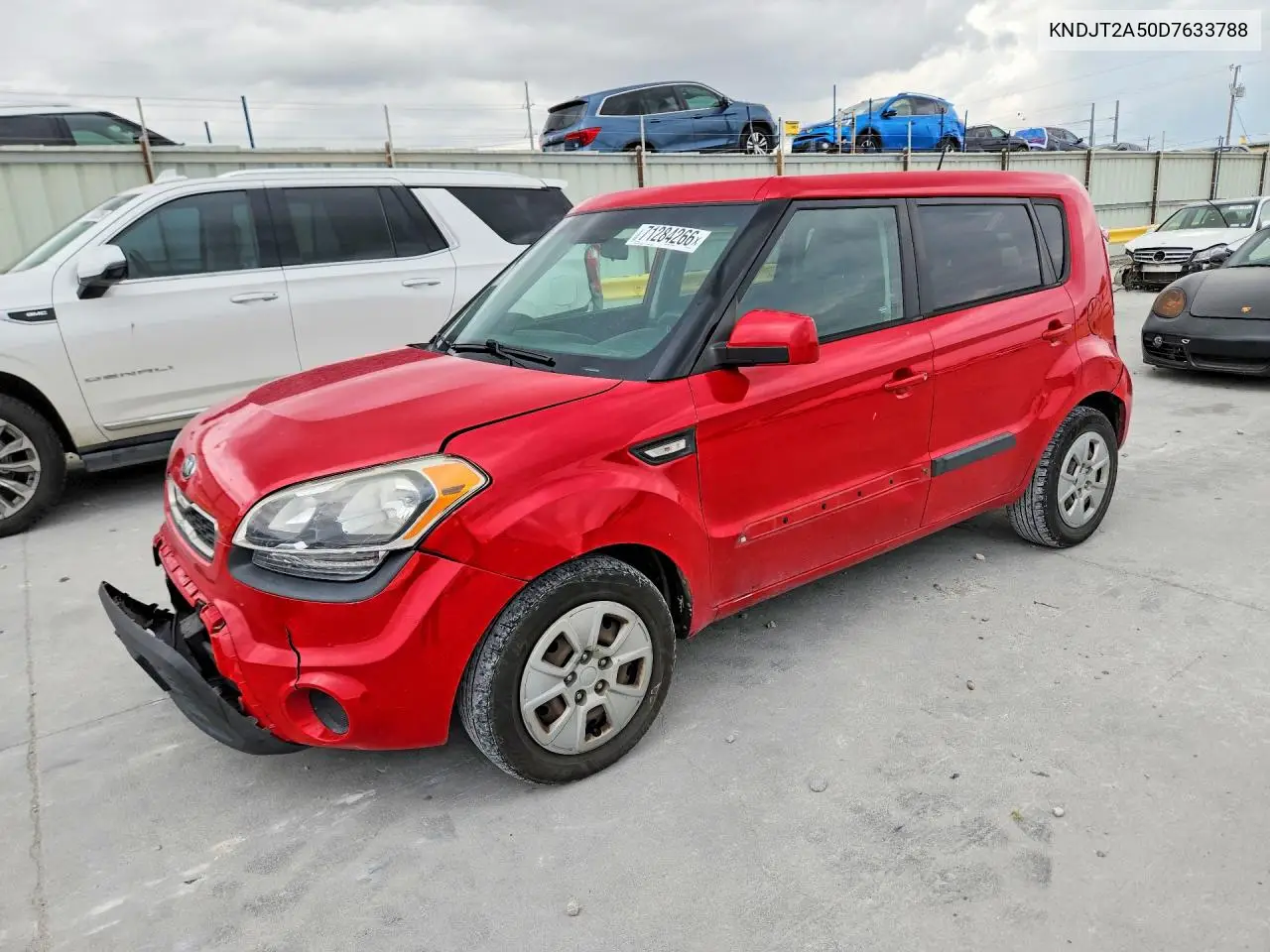 KIA SOUL 2013, VIN KNDJT2A50D7633788