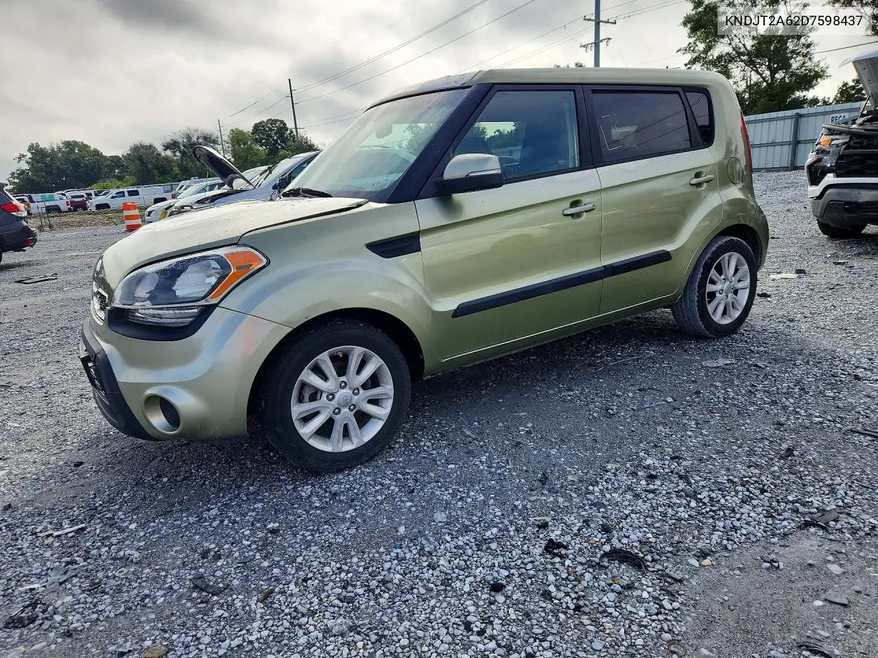 KIA SOUL 2013, VIN KNDJT2A62D7598437
