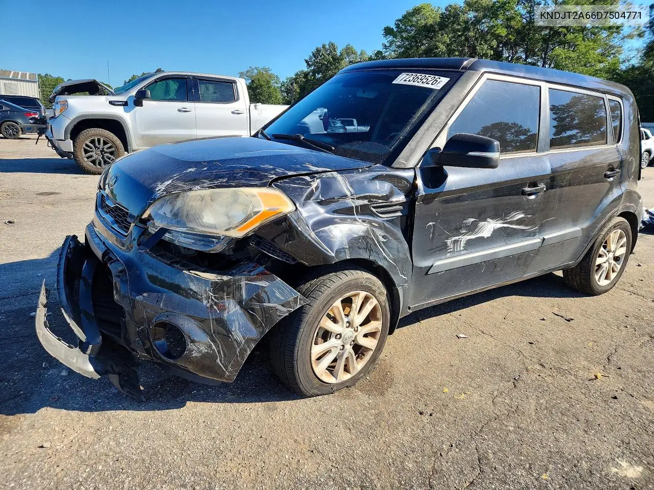 KIA SOUL 2013, VIN KNDJT2A66D7504771