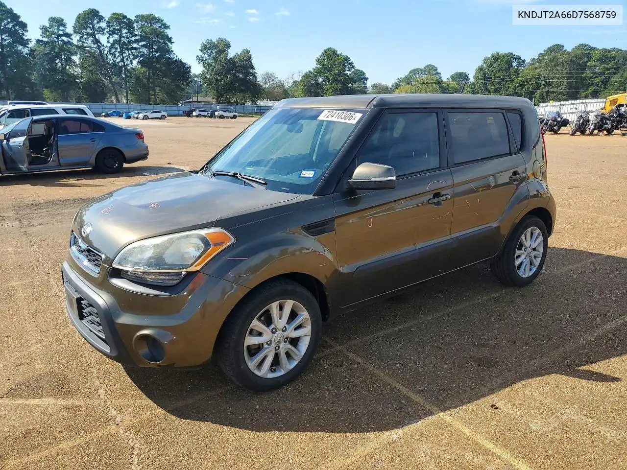 KIA SOUL 2013, VIN KNDJT2A66D7568759