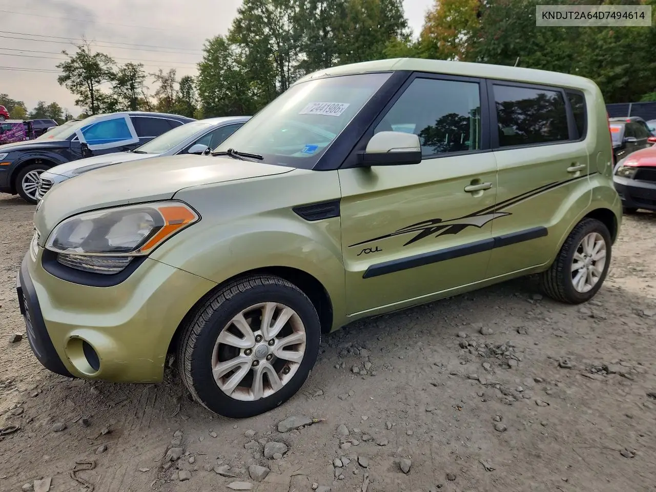KIA SOUL 2013, VIN KNDJT2A64D7494614