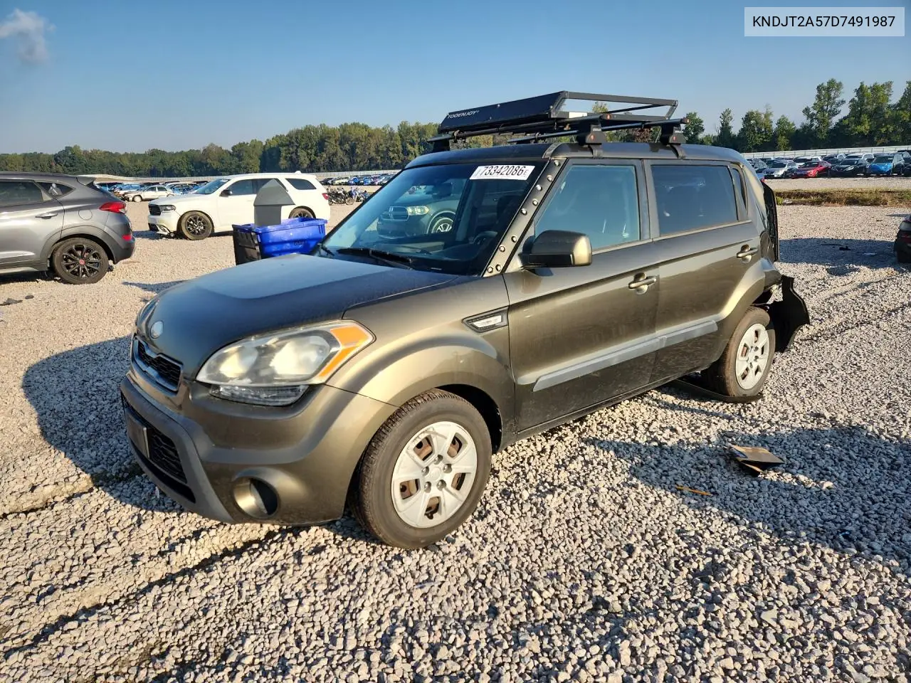 KIA SOUL 2013, VIN KNDJT2A57D7491987