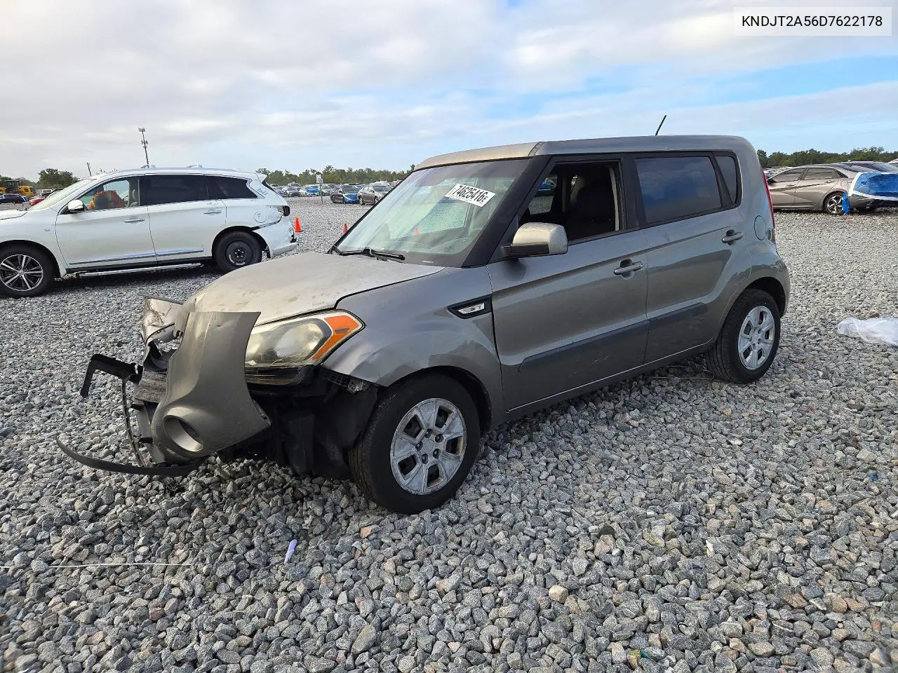 KIA SOUL 2013, VIN KNDJT2A56D7622178