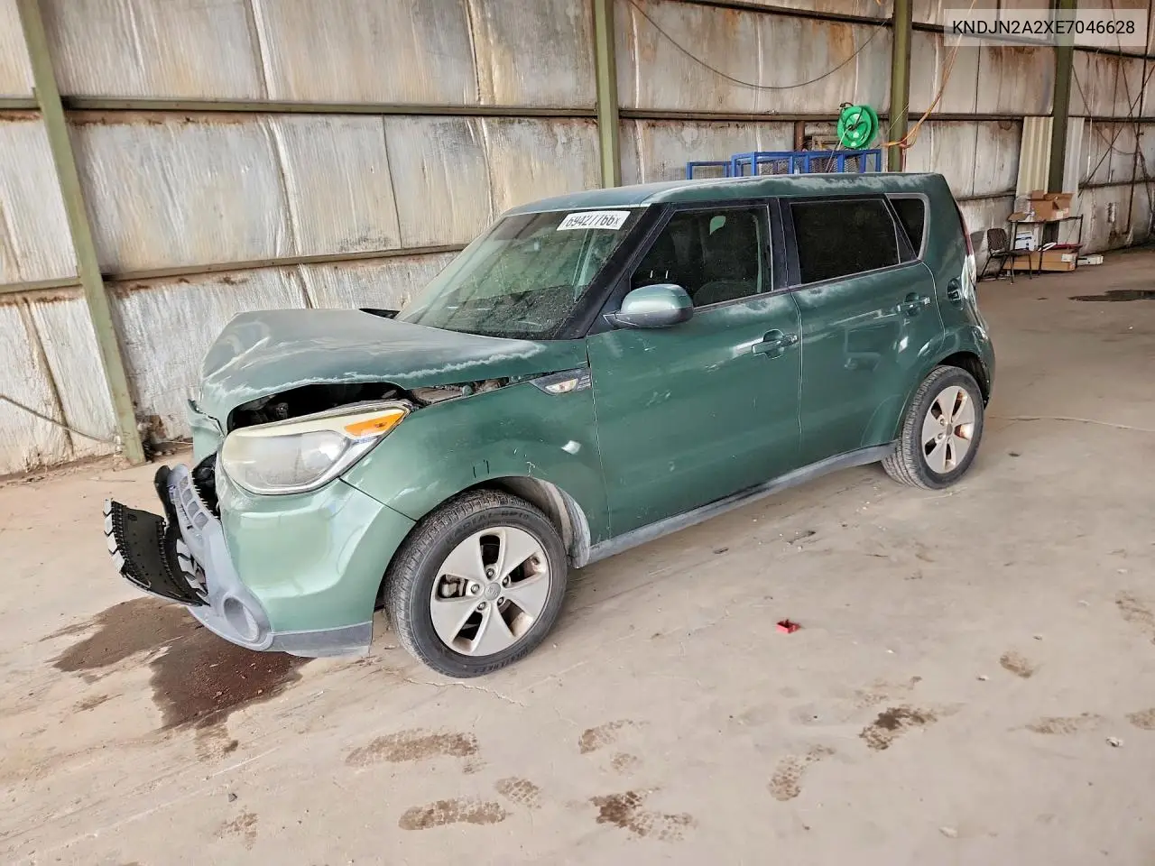 KIA SOUL 2014, VIN KNDJN2A2XE7046628